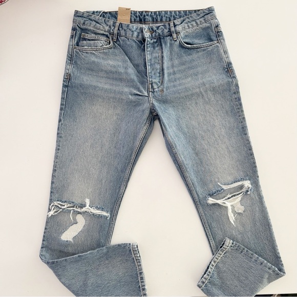 KSUBI Chitch Jinx Trashed Jeans Slim Tapered Men’s Size 36x32 New